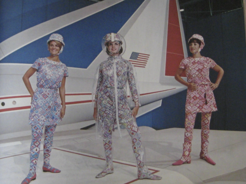 Foto: Pucci (1965) → futurismo y estética Space Age.